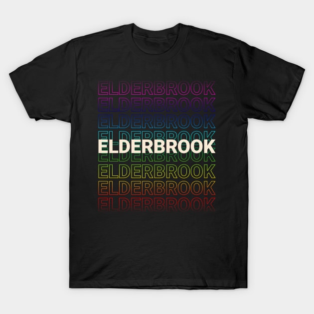 Elderbrook Kinetic Typography Style T-Shirt by car lovers in usa